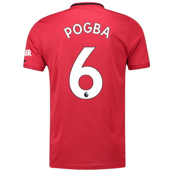 Trikot Manchester United NO.6 Pogba Heim 2019-20 Rote Fussballtrikots Günstig